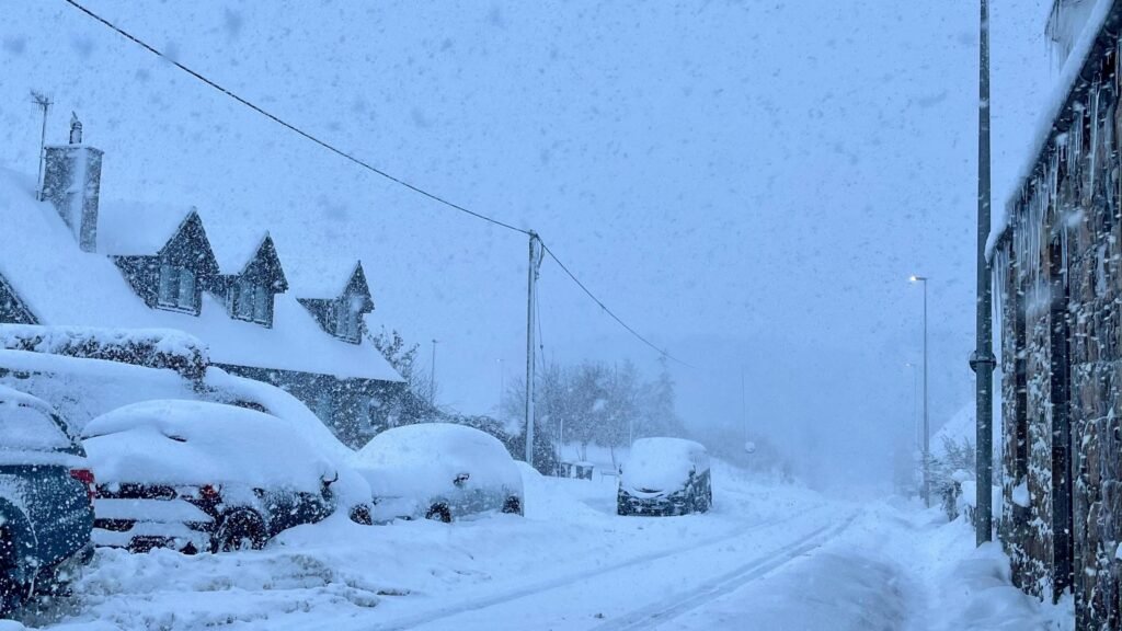 UK snow weather December