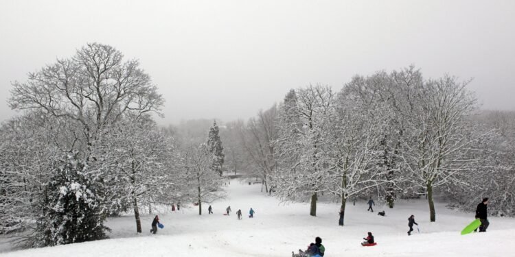 UK snow weather December